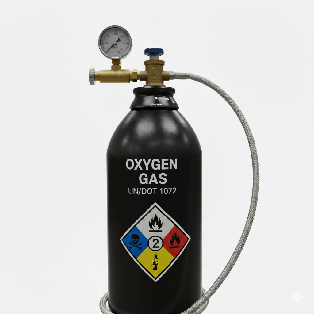 Oxygen (O2) cylinder image