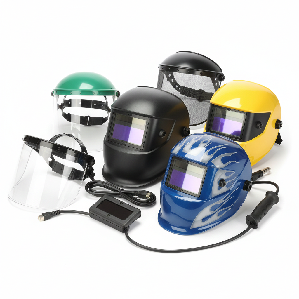 Welding helmets and face shields image